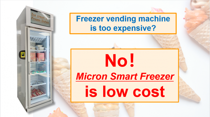 モールのタッチ画面のカード読取り装置が付いているアイス クリームの自動販売機のフリーザーの冷却装置